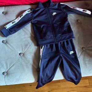 Nike track suit navy blue size 12m
